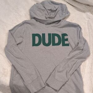 J.Crew Dude Gray Hoodie